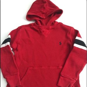 Polo by Ralph Lauren boys 4/4T hooded red shirt